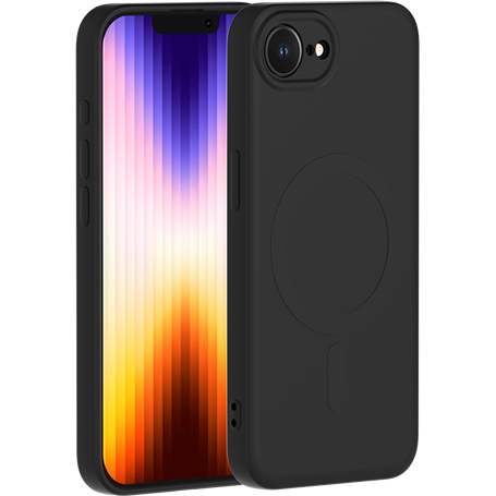 Coque MagSafe iPhone 16e Silicone Noire Bigben