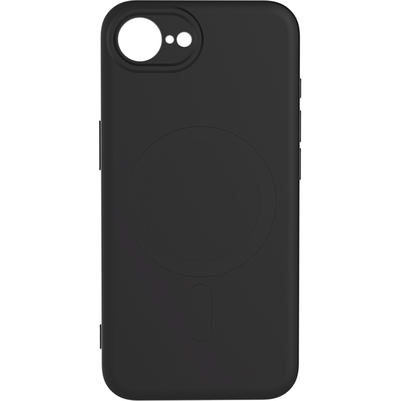 Image secondaire de Coque MagSafe iPhone 16e Silicone Noire Bigben