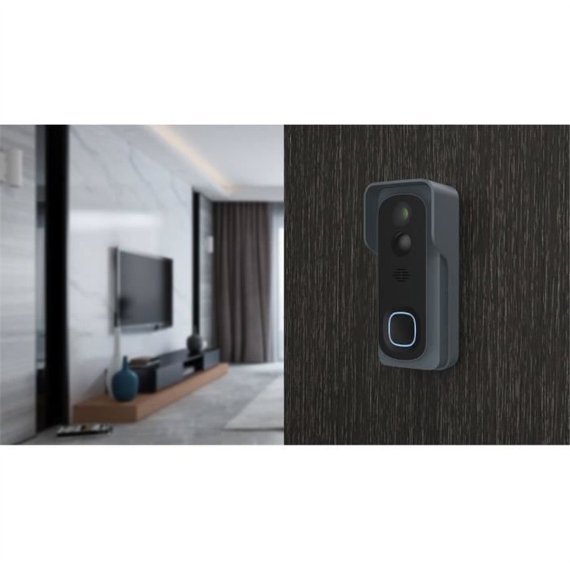 Image secondaire de Kit Sonnette connectée - LINK2HOME - Wi-Fi - Audio bidirectionnel - Carillon sans fil - SD 8 Go