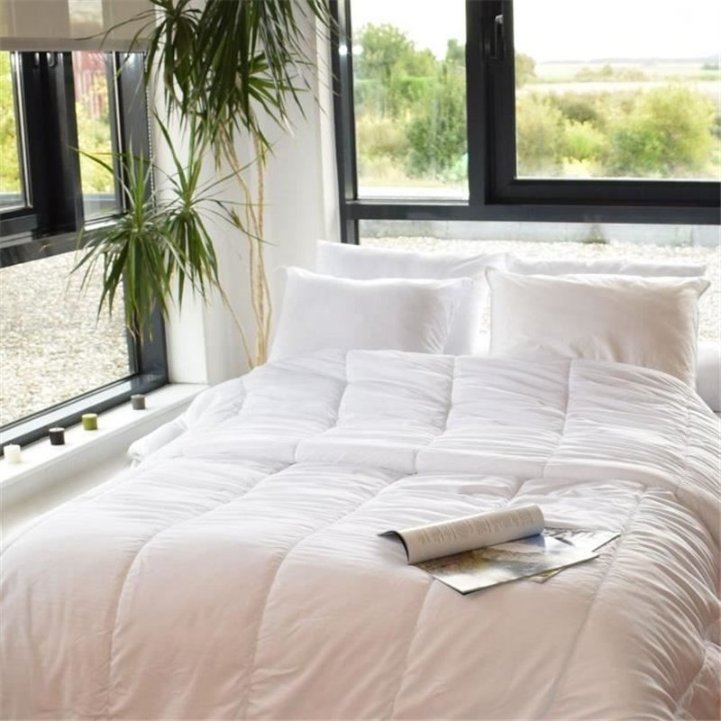 Image secondaire de Couette spéciale câline - Tempérée - 240 x 220 cm - 250 g/m² - Blanc