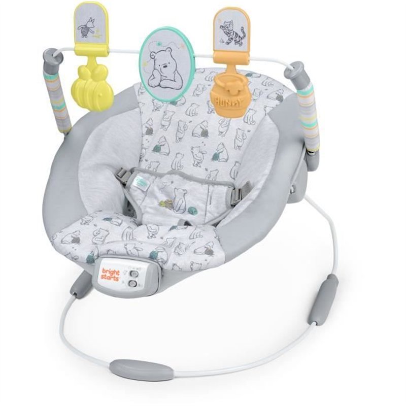Transat bébé - DISNEY BABY - WINNIE L'OURSON - Arche avec jouets d'éveil amovible - Evolutif de 0 a 6 mois