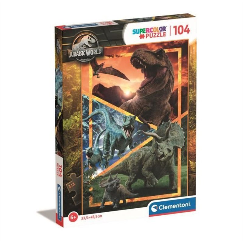CLEMENTONI - 104 pièces Super - Jurassic World