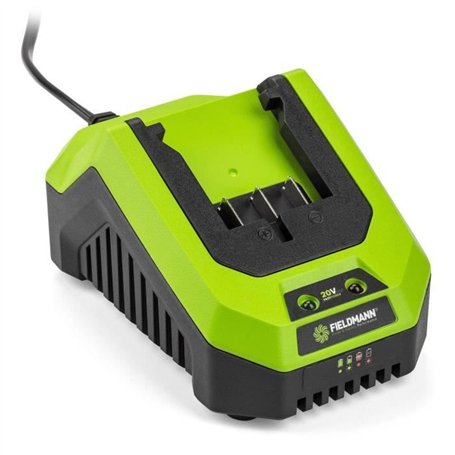 Chargeur - FIELDMANN - Pour batterie 20V - Charge 2Ah en 60 min - Compatible 2Ah, 4Ah