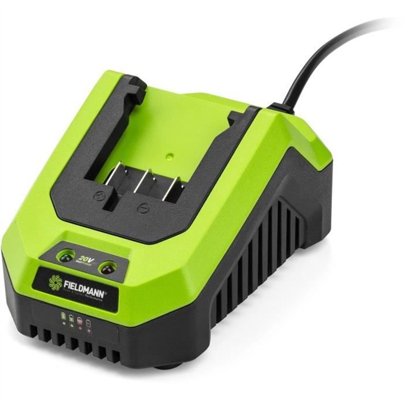Image secondaire de Chargeur - FIELDMANN - Pour batterie 20V - Charge 2Ah en 60 min - Compatible 2Ah, 4Ah