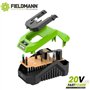 Chargeur - FIELDMANN - Pour batterie 20V - Charge 2Ah en 60 min - Compatible 2Ah, 4Ah