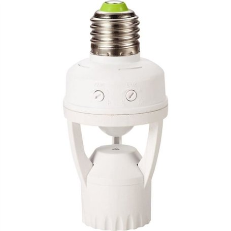 Douille E27 - GAO - Détecteur - 360°, durée ajustable, compatible LED/CFL