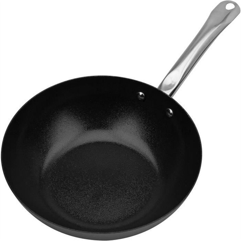 Wok acier carbone - GSW - AVANTI - 28 cm - Induction