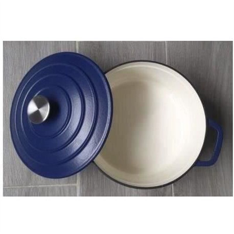 Image secondaire de Marmite fonte massive - GSW - BLUE MAGIC - 24 cm - Ronde - Induction - Bleu