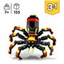 LEGO Creator 31159 3-en-1 Animaux sauvages : l'araignée surprenante - Jouet des 7 ans