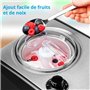 MEDION Sorbetiere et yaourtiere électrique en aluminium avec compresseur, machine a glace d'une capacité d'1,5 litre (correspond