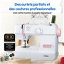 Machine a Coudre - MEDION - SM 70 - 71W - 12 Points - 700 tr/min - LED - Rose
