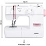 Machine a Coudre - MEDION - SM 70 - 71W - 12 Points - 700 tr/min - LED - Rose