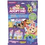 Pack de démarrage - PANINI - Adopt Me! Roblox - Album + 2 pochettes - 1 carte édition limitée - 10 stickers