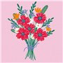 CreArt 20x20 cm Poppy bouquet, Loisir créatif, Adulte, Peinture par numéros, 25519, Ravensburger
