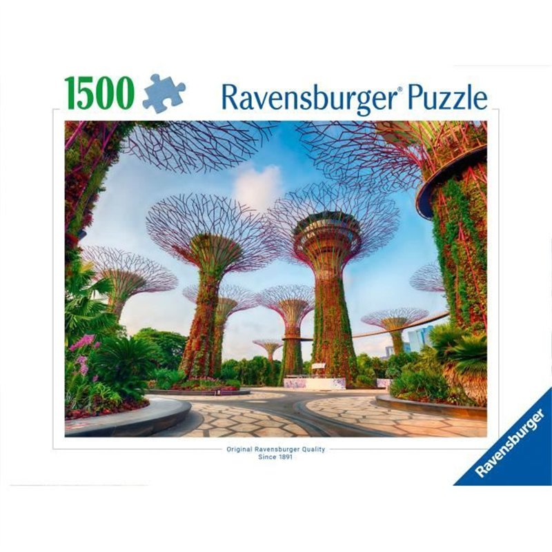 Image secondaire de Puzzle 1500 pieces Jardin de la baie de Singapour, des 14 ans, Puzzle de qualité supérieure, Singapour, 12001396, Ravensburger