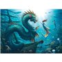 Puzzle 1000 pieces Dragon, sirene et tortues des profondeurs, des 14 ans, Monstre, 12001434, Ravensburger