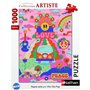 Puzzle 1000 pieces Hippie style / Cha cha Pop, des 14 ans, Puzzle de qualité supérieure, Collection Artiste, 12001443, Nathan