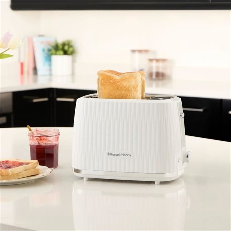 Image secondaire de Grille-pain - RUSSELL HOBBS - EDEN - 800 W - 2 fentes - Blanc