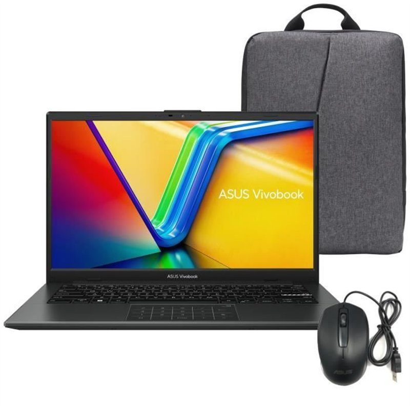 PC Portable ASUS VivoBook 14 S1404 | Win 11 - 14 FHD 60Hz - AMD Ryzen 5 7520U - RAM 16Go - 512Go SSD + Sacoche + Souris