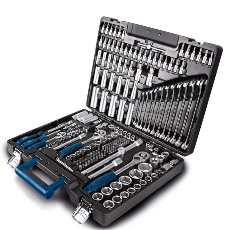 Mallette a outils de 217 pieces - SCHEPPACH - TB217 - Outils en acier chrome vanadium et acier pour outils