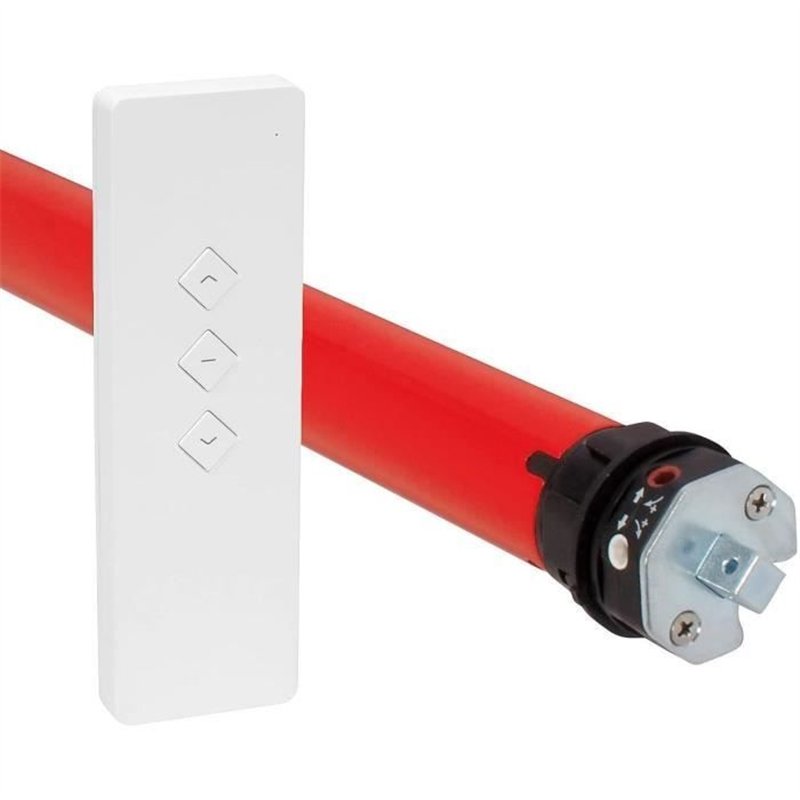 Moteur volet roulant radio + télécommande RM20MMB - SUPERROLLO - SR20925 - Diametre 60 mm - 20 Nm - Poids max tablier 44 kg