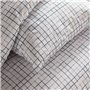 Parure de lit - TODAY Crazy - Imprimé Carreaux - 2 personnes - 220 x 240 cm - Blanc