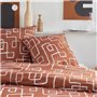 Parure de lit - TODAY Crazy - Imprimé Graphique - 2 personnes - 220 x 240 cm - Orange