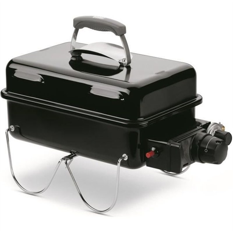 Barbecue a gaz - WEBER - Go-Anywhere - Cuve et couvercle en acier émaillé - Brûleur inox