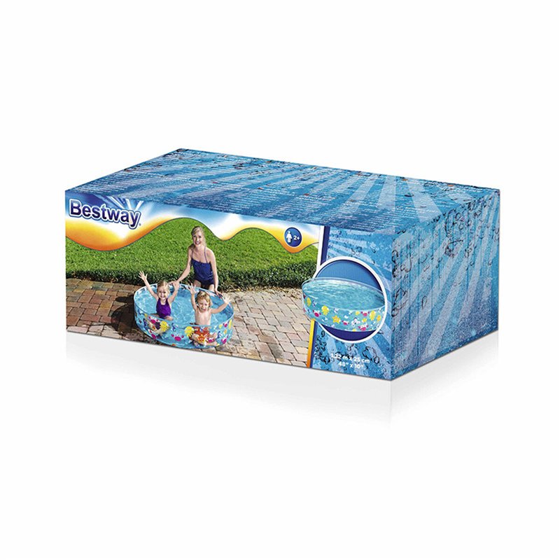 Image secondaire de Bestway Piscine Enfant Rigide PVC Mer 122x25 cm +2 Ans Jardin 55028