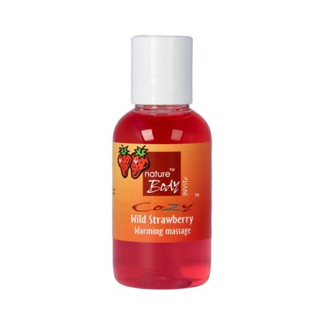 Huile de massage érotique Nature Body Fraise 50 ml
