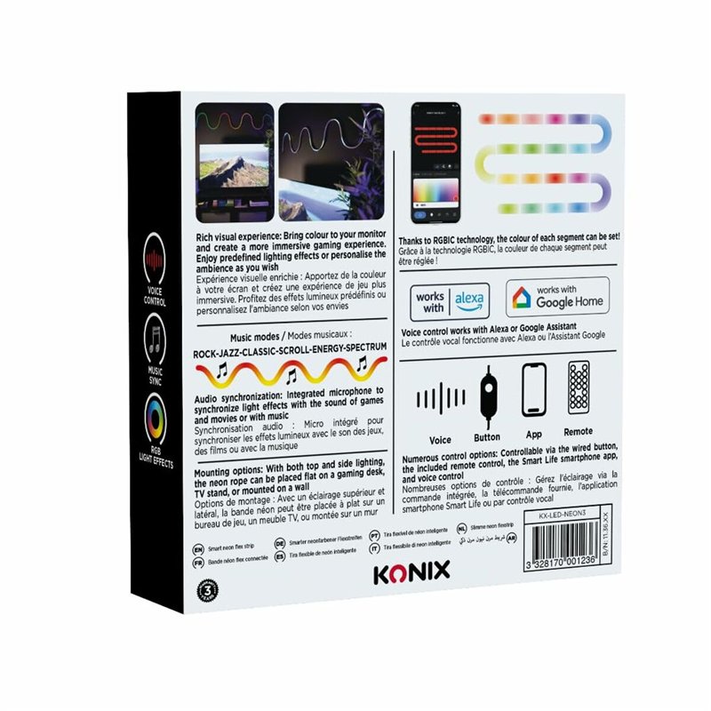 Image secondaire de Bandes LED KONIX SMART 3 m Multicouleur