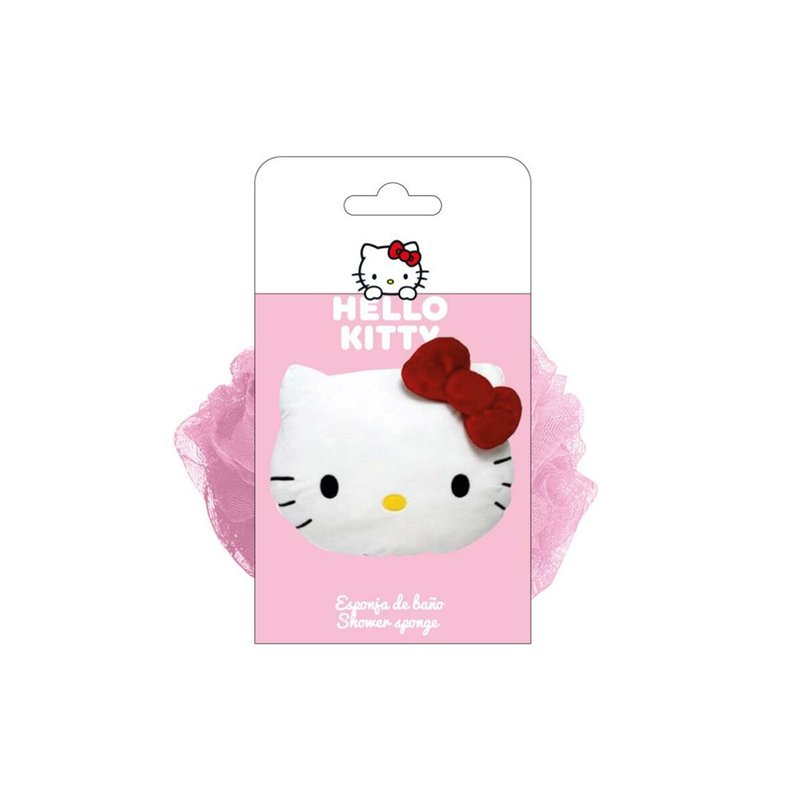 Image secondaire de Éponge Corporelle Hello Kitty Rose 20 % Polyester 12 x 12 x 12 cm