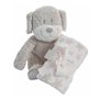 Coffret Bébé Coralina Jouet Peluche Couverture Chien 100 x 75 cm
