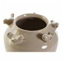 Vase DKD Home Decor Porcelaine Gris Beige Oiseaux Shabby Chic (15 x 15 x 13,5 cm) (2 Unités)  