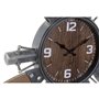 Horloge Murale Home ESPRIT Marron Noir Métal Bois MDF Vintage 121 x 7 x 106 cm