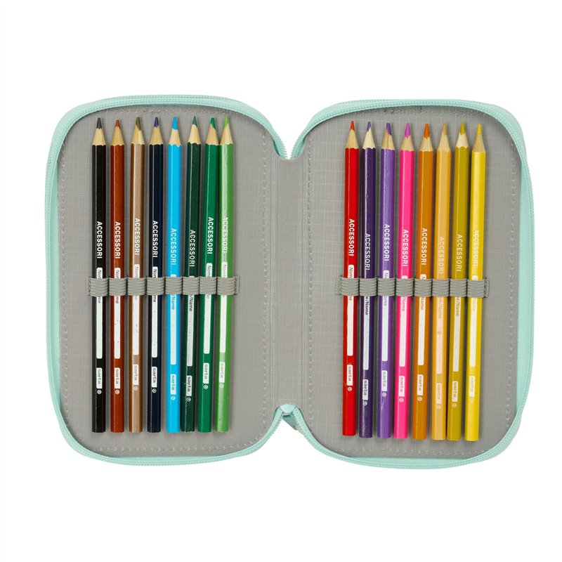 Image secondaire de Trousse Scolaire avec Accessoires Disney Bleu 12,5 x 19,5 x 5,5 cm 37 Pièces