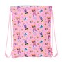 Sac à dos serré par des ficelles SuperKitties Rose Turquoise 26 x 34 x 1 cm