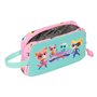 Fourre-tout SuperKitties Rose Turquoise 21,5 x 12 x 6,5 cm