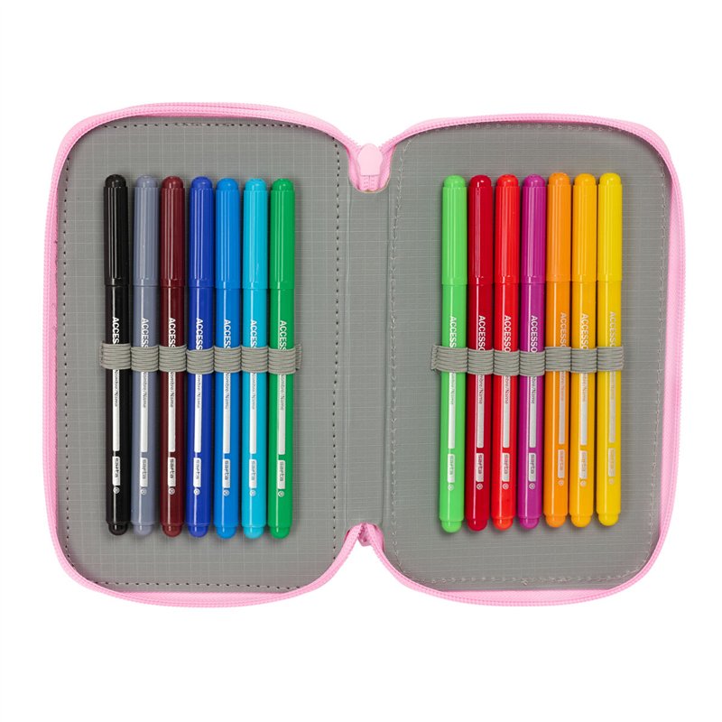 Image secondaire de Trousse Scolaire avec Accessoires Glow Lab Swing Multicouleur 12,5 x 19,5 x 5,5 cm 37 Pièces