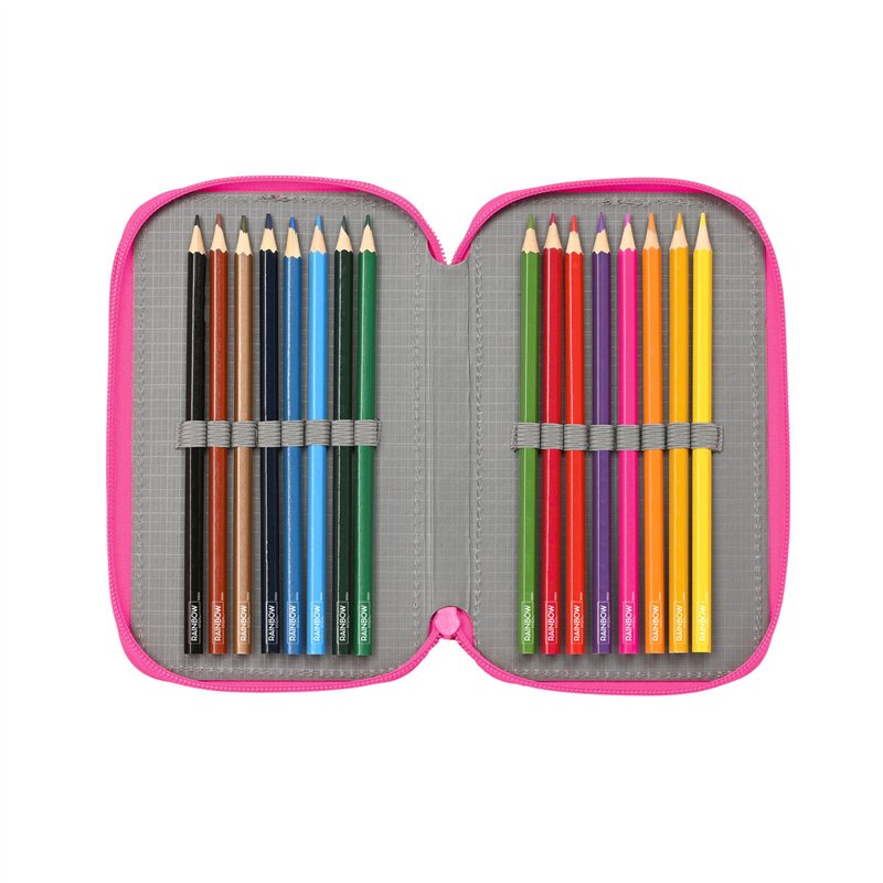 Image secondaire de Pochette à crayons triple Rainbow High Shine Multicouleur 12,5 x 19,5 x 5,5 cm 37 Pièces
