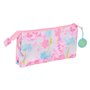 Trousse Fourre-Tout Triple Barbie Painterly Rose Bleu ciel 22 x 12 x 3 cm