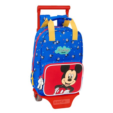 Cartable à roulettes Mickey Mouse Clubhouse Good day Bleu 20 x 28 x 8 cm