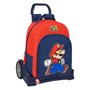 Cartable à roulettes Super Mario Trick Rouge Bleu foncé 32 x 42 x 15 cm