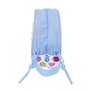 Trousse Fourre-Tout Double Smiley Joyful Multicouleur Bleu clair 21 x 8 x 6 cm