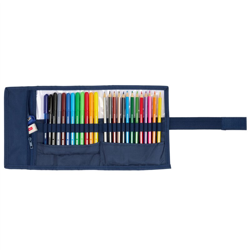 Image secondaire de Fourre-tout Benetton Damero Blue marine 7 x 20 x 7 cm 27 Pièces