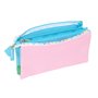 Trousse Fourre-Tout Triple Benetton Unique Rose Turquoise 22 x 12 x 3 cm