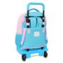 Cartable à roulettes Benetton Unique Rose Turquoise 33 x 45 x 22 cm