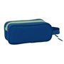 Trousse Fourre-Tout Double Munich North Blue marine 21 x 8 x 6 cm