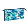 Trousse Fourre-Tout Triple El Niño Kook Blue marine 22 x 12 x 3 cm