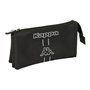 Trousse Fourre-Tout Triple Kappa Dark Noir 22 x 12 x 3 cm